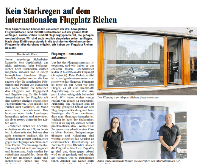 FLYFSX - Flugsimulator - Flight Simulator -  Rüchligweg 55 - 4125 Riehen - Basel - Baden - Aarau - Zürich - Schweiz - Lörrach - Freiburg - Deutschland. 